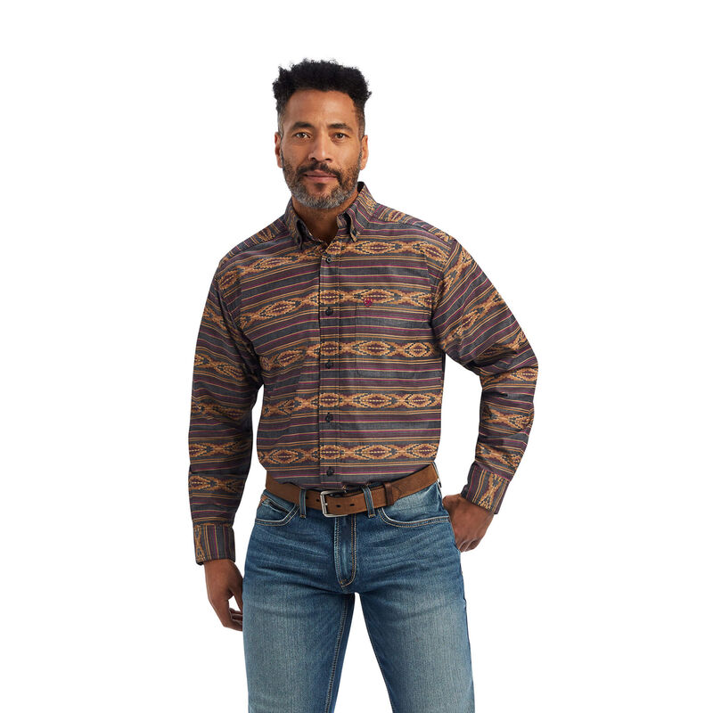 Camisas Ariat Fletcher Classic Fit Multicolor Hombre - Chile 293-YFSIOK